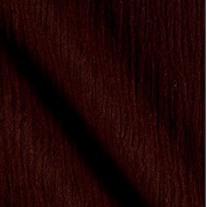 May include: A dark brown fabric with a visible vertical grain texture. The material features a deep, rich mahogany colour with subtle variations in tone across the surface, creating a consistent, linear pattern throughout the textile material.