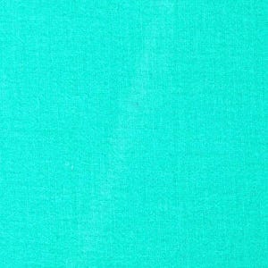 May include: A solid, vibrant turquoise fabric with a visible woven texture. The material displays a consistent, bright cyan-green hue across the entire surface, highlighting the interlaced threads that create a uniform, matte textile appearance.