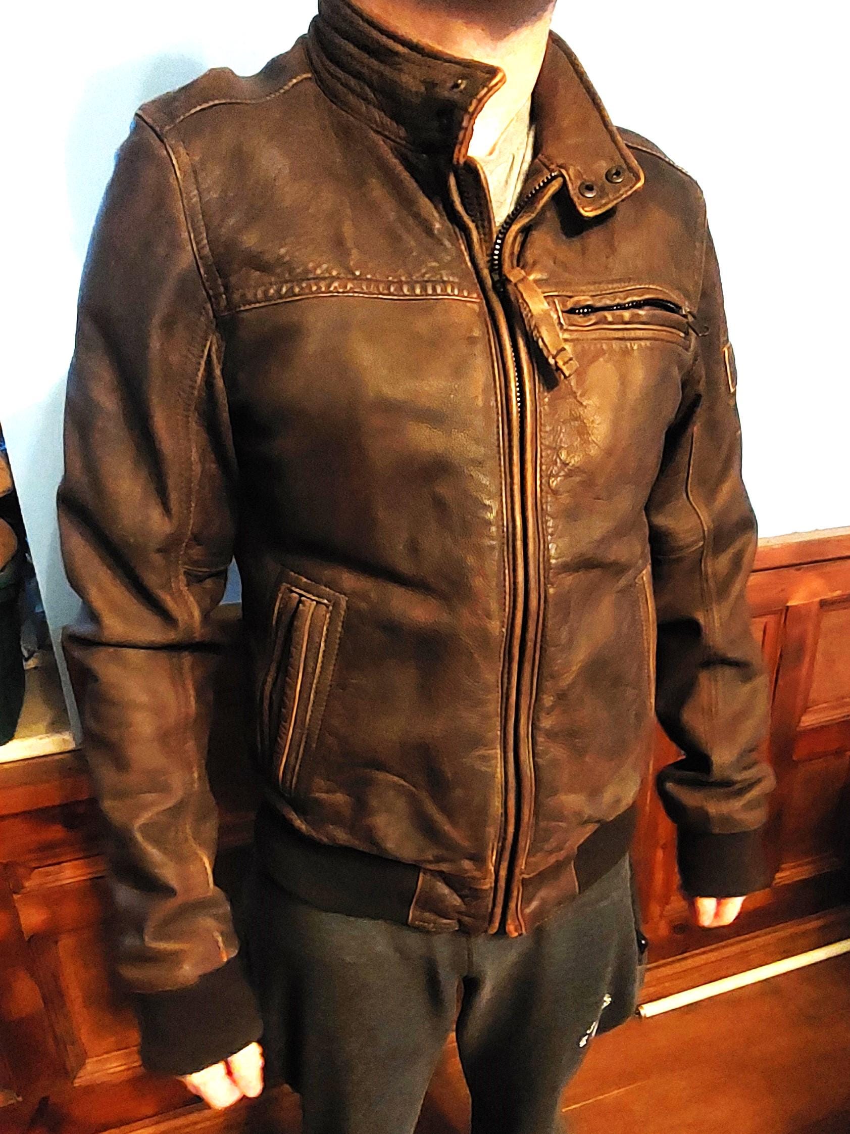 【超希少】アバクロ 本革 レザー ヴィンテージ ROLLINS JACKET 超希少】アバクロ 本革 レザー ヴィンテージ ROLLINS JACKET