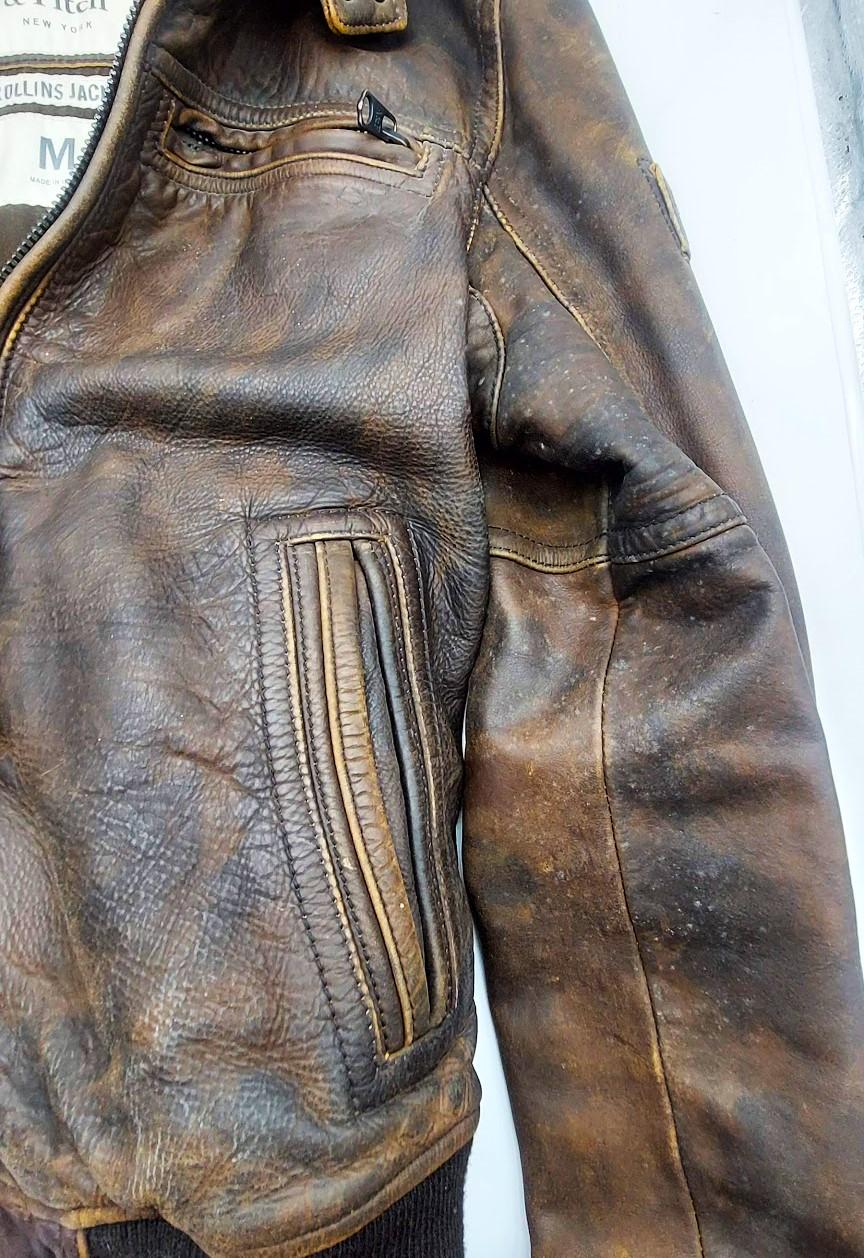 Vintage Abercrombie & Fitch Leather Rollins Jacket - Etsy