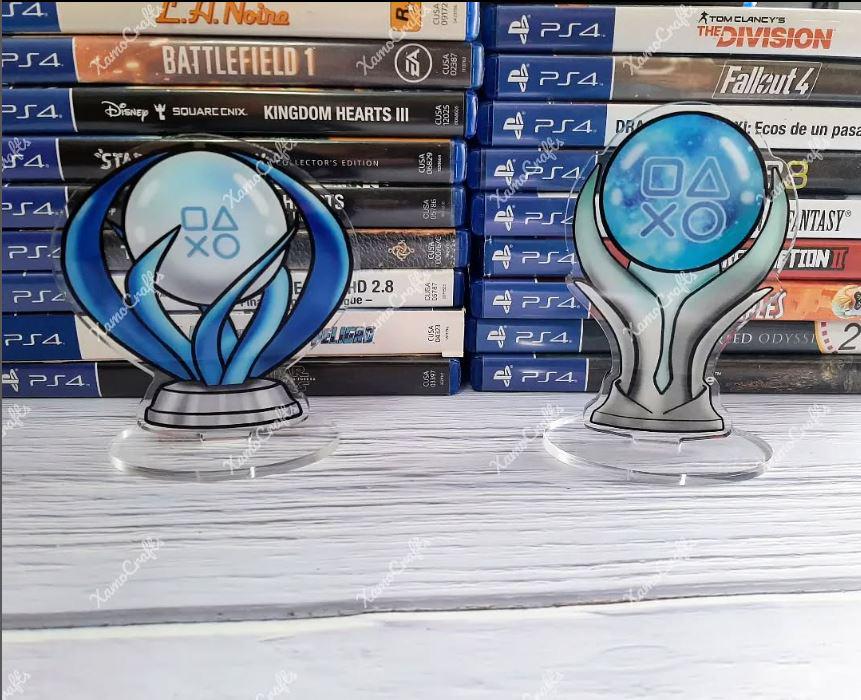Trophées PS5 En 3D Collection Complète Platine Or Argent Bronze Caché - Répliques Miniatures Pour Gamers