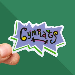 Gym Sticker - Gym Rats Sticker - Weight lifting - Squat Sticker - Crossfit Sticker - Workout Sticker - Gym Fitness Sticker - Rugrat