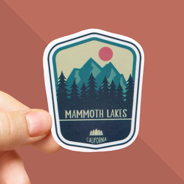 Mammoth Lakes Sticker - California Sticker - West Coast Sticker Water Bottle - I love California Stickers - Mammoth Mountain - Cali Gifts