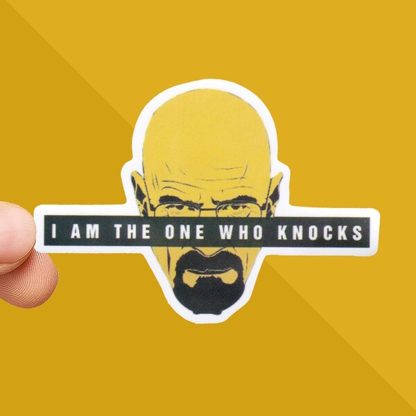 Breaking Bad Sticker - Heisenberg Sticker - I Am the One Who Knocks Sticker - Walter White Sticker - Jesse Pinkman - Break Bad Gifts