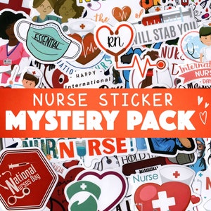Healthcare Stickers - Nurse Stickers - Nursing School Decal - RN Stickers - Nurse Life - Hospital - Medical Stickers - Gifts for Nurse