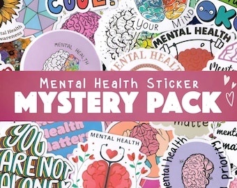 Mental Health Stickers - Self Care Stickers - Therapist Stickers - Self Improvement - Wellness Sticker - Anxiety Sticker - Self growth