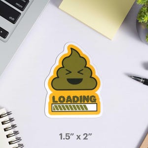 Poop Sticker - Shit Head Sticker - Poo Emoji - Poo Gifts - Fun Novelty ...