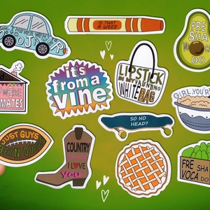 Vine Sticker Pack - Funny Vine Stickers - 12 pcs - Vine Meme Quotes - Funny Stickers for Water Bottles - Vine Gifts - Vine Reference