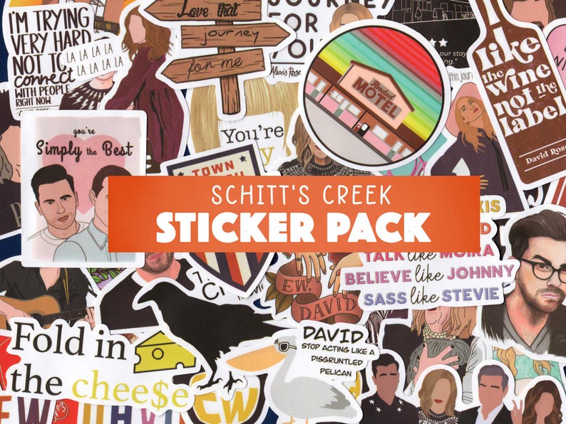 Schitts Creek Sticker Pack - Eww David - Funny Moira Quote Stickers - Alexis Quotes - Schitt Creek Gifts - Love This Journey For You Decal