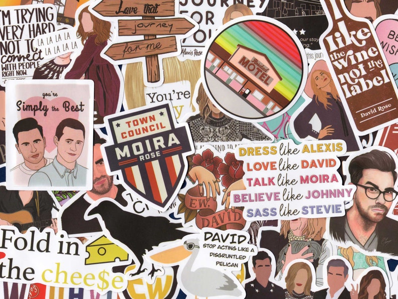Schitts Creek Sticker Pack - Funny Moira Quote Stickers - Alexis Quotes - Eww David Decals - Schitt Creek Gifts - Love This Journey For You