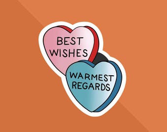 Schitts Creek Sticker: Best Wishes Warmest Regards - David Rose Sticker - David Funny Sticker - Alexis Rose -  Moira - Eww David- Vinyl Gift