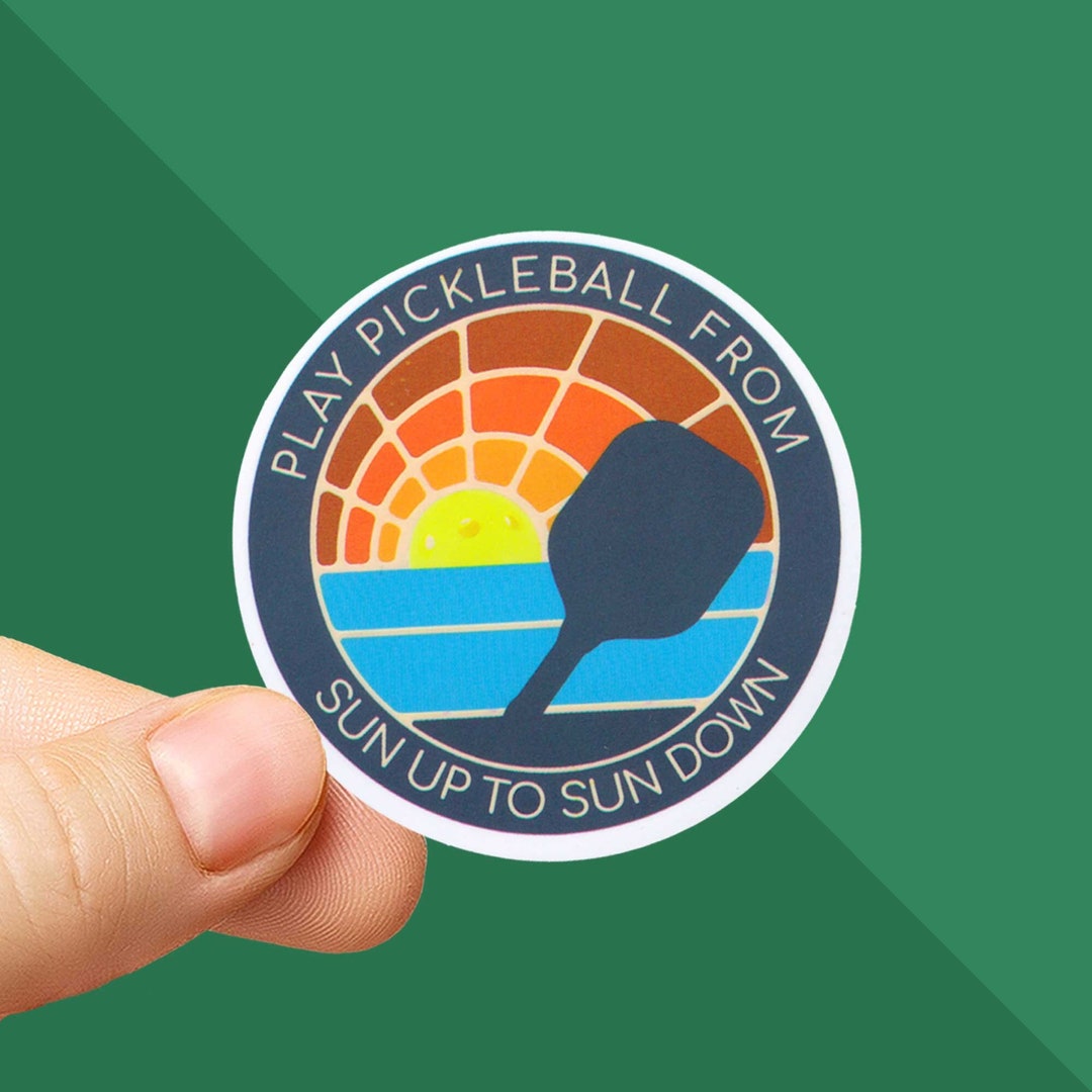 Pickleball Sticker Pickleball Team Pickleball From Sun up Etsy