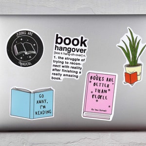 Book Stickers - Reading Stickers - Book Club Stickers - I love Reading Stickers - Reading Decals - I Love Books - Reading More Books -Bookie