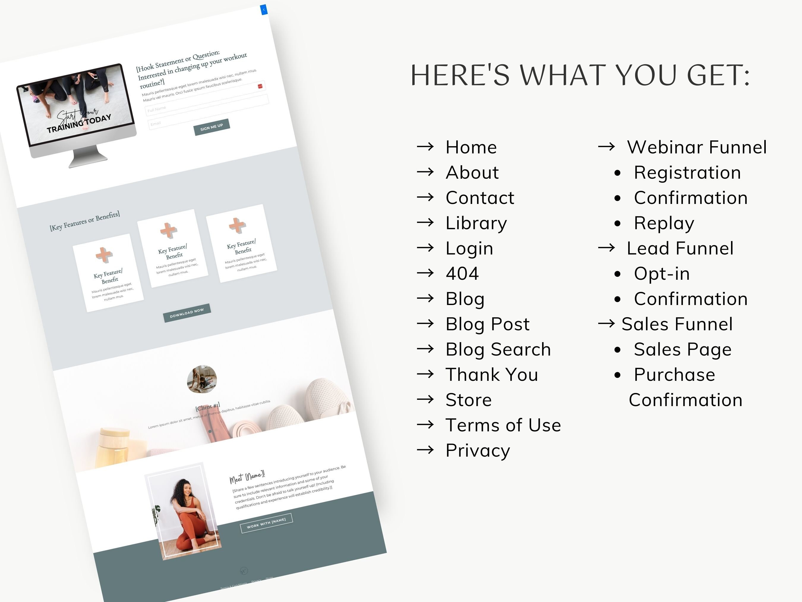 Anew Theme: Kajabi Website Template | Kajabi Website Fitness Inspired ...