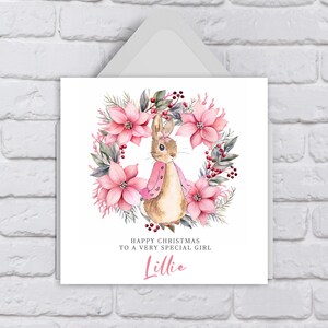Personalised Peter Rabbit Christmas Card