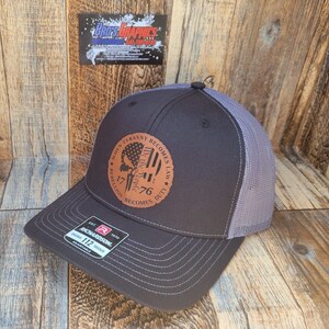 Tyranni blir lag vi folket 2A 2ND tillägget Snapback-keps Unisex NY läderlapp