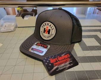 International harventer snapback mesh trucker cap hat grey/black patch hat case ih