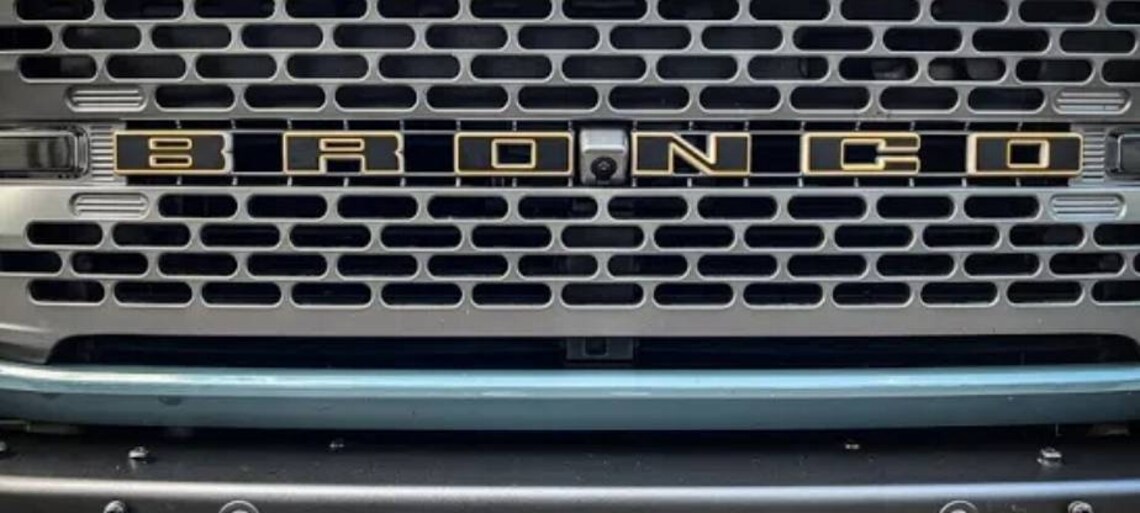 Vinyl Grille Letters Overlay Decal for 2021 Ford Bronco Full Etsy