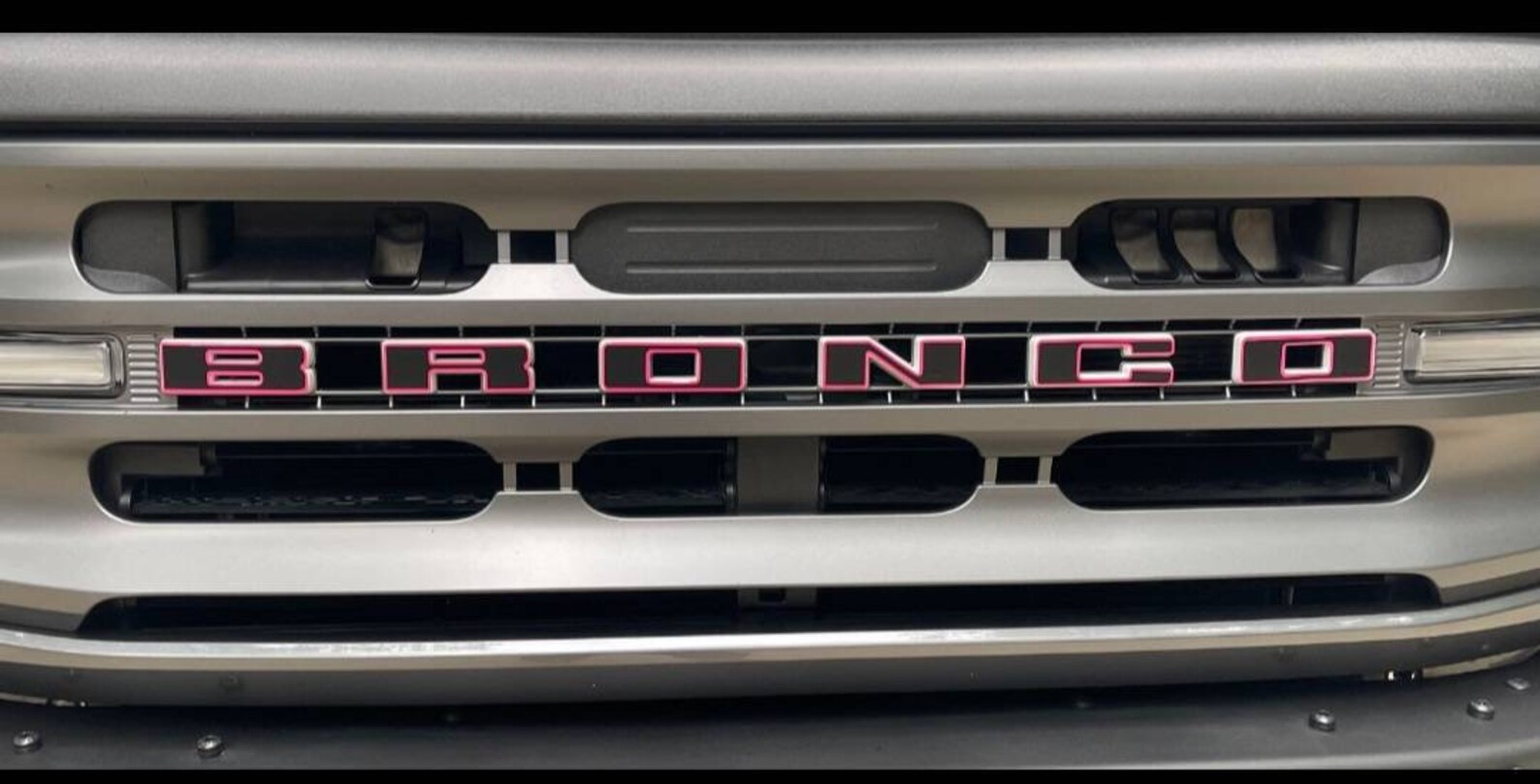 Vinyl Grille Letters Overlay Decal for 2021 Ford Bronco Full Etsy
