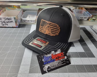 Flag welder welding hat cap Otto leather patch hat New Free shipping snapback trucker