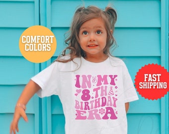 Chemise de 8ème anniversaire, fille de chemise de 8ème anniversaire, fête de 8ème anniversaire, c'est mon anniversaire, chemise d'anniversaire de filles, chemise de 10ème anniversaire, chemise de 9ème anniversaire