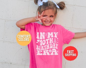 10th birthday shirt, 10th birthday, hello ten shirt, 10th birthday shirt girl,girls birthday shirt,9th birthday shirt,eras birthday shirt