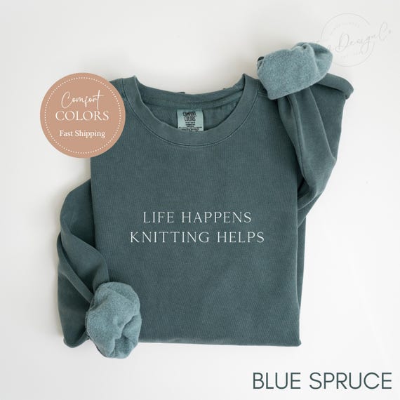 Knitting Shirt Funny Knitting T-Shirt Gift for Knitters Knitting Lover Tee Yarn Enthusiast Apparel Cute Knitting Design Comfort Color Knit