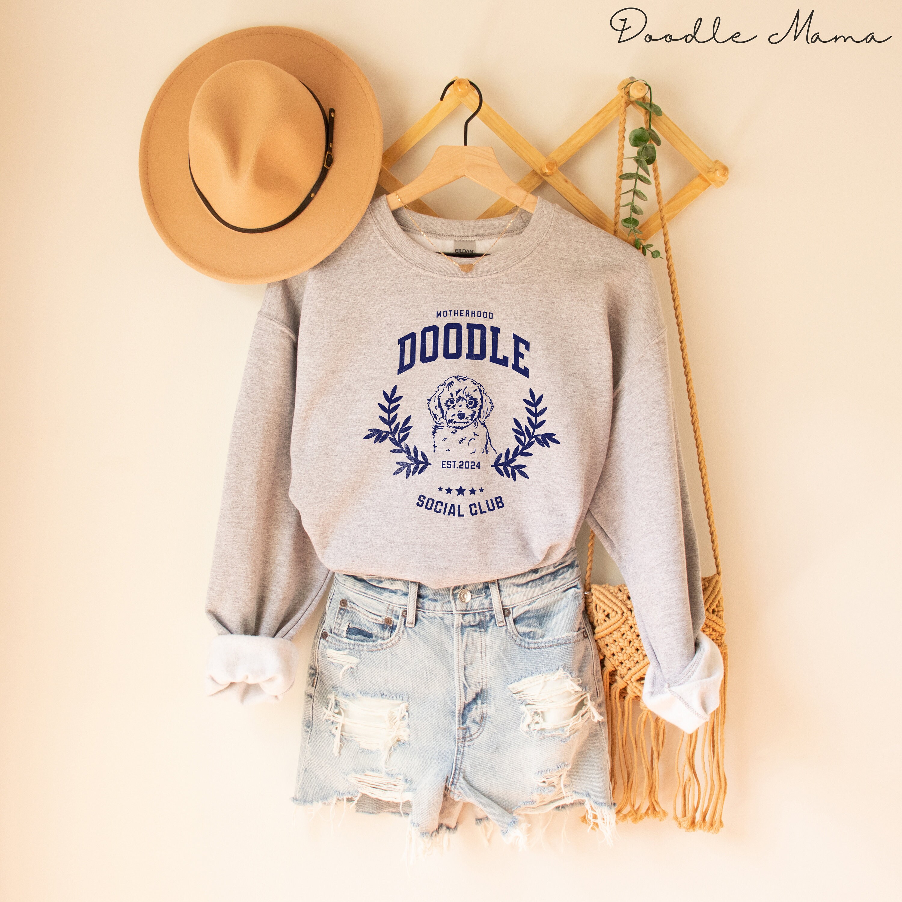 Custom Golden Doodle Mom Sweatshirt, Custom Doodle Mom Sweater 2D0807 main image 0