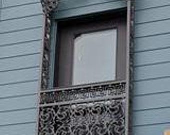 Juliet Balcony aluminum castings Louisiana style thick aluminum castings