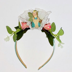 Elfenhoofdband voor kinderen met bloemenelf "Poppy Blossom"