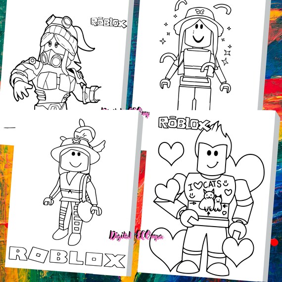 4 Diy Paint Party kids Dibujos animados Dibujo animado Para - Etsy España 4 Diy Paint Party kids Dibujos animados Dibujo animado Para - Etsy España
