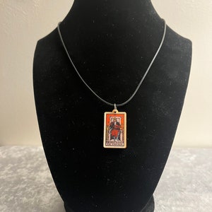 The Emperor Tarot Card Necklace, Dainty Tarot Card Necklace, Gift For Her