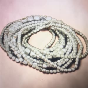 Silver Bead Stretch Bracelet Set: Boho Stackable Bracelets