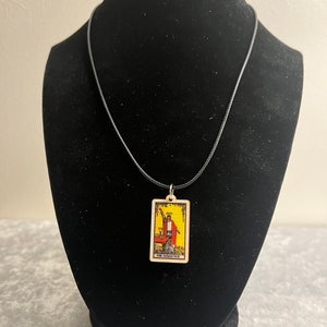 The Magician Tarot Card Necklace, Dainty Tarot Card Necklace, Gift For Her