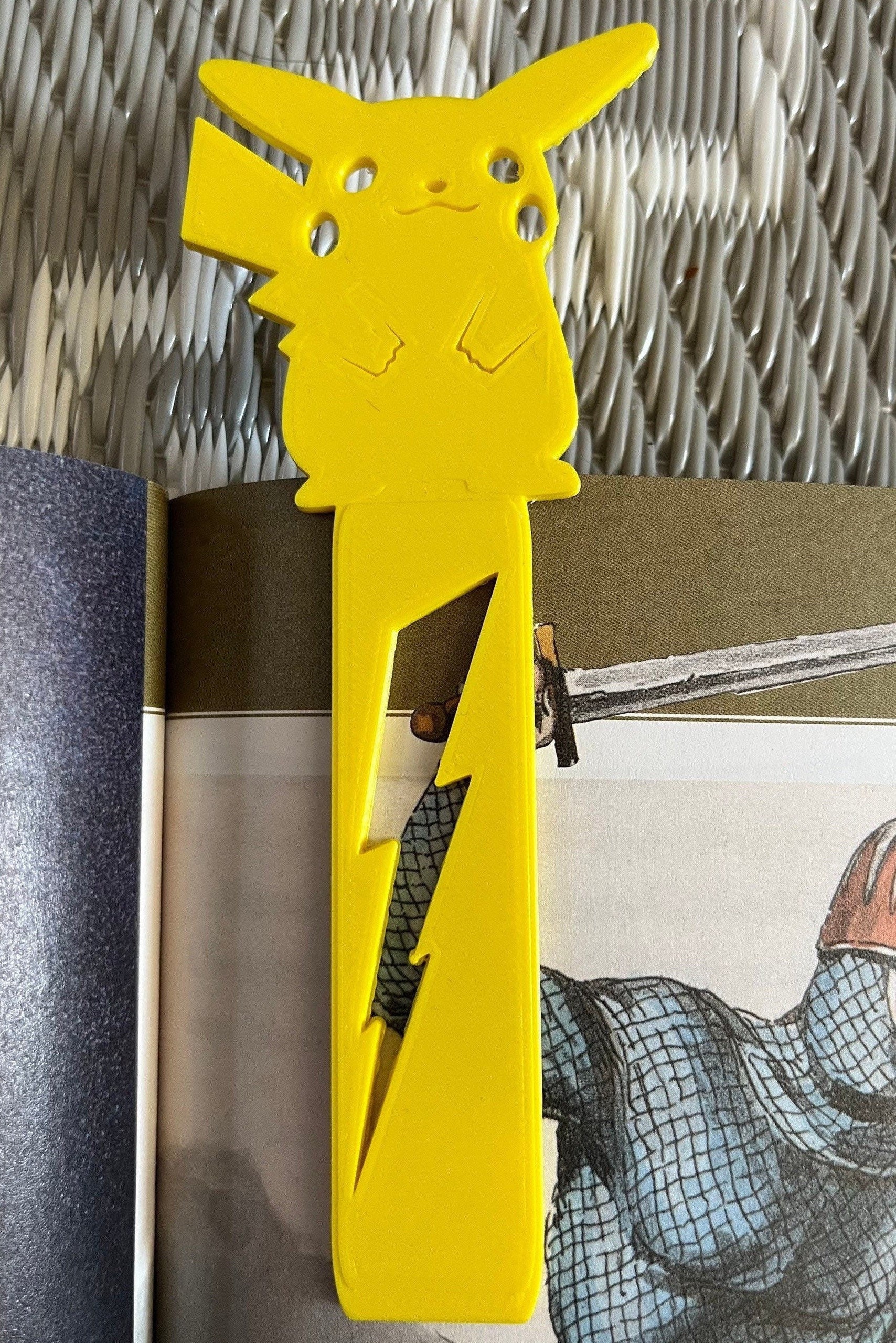 3D Printed Unofficial Pokemon Pikachu Bookmark Accessories Reading Bookmarks Page Keepers - Etsy
