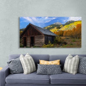 Ashcroft Ghost Town Print: Colorado Autumn Aspen Cabin Wall Art