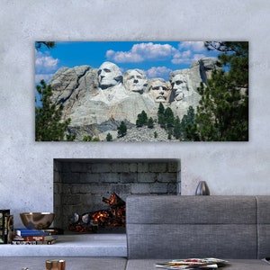 Mt. Rushmore landscape picture, Mount Rushmore panorama picture, South Dakota, national monument, Black Hills in South Dakota