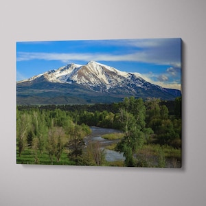 Mount Sopris Canvas Print: Colorado Mountain Wall Art