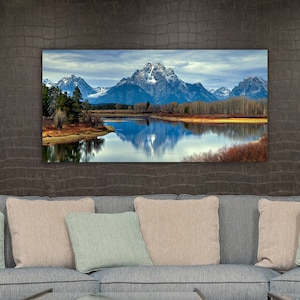 Dawn at Oxbow Bend Teton Natl Park, Grand Teton art, Teton National park, Yellowstone park, mountain photography, Wyoming photography
