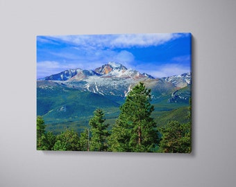 Longs Peak Colorado Mountain Art: Rocky Mountain National Park Canvas, Metal, Acrylic