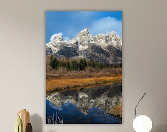 Grand Teton Reflection Print: Teton National Park Wall Art