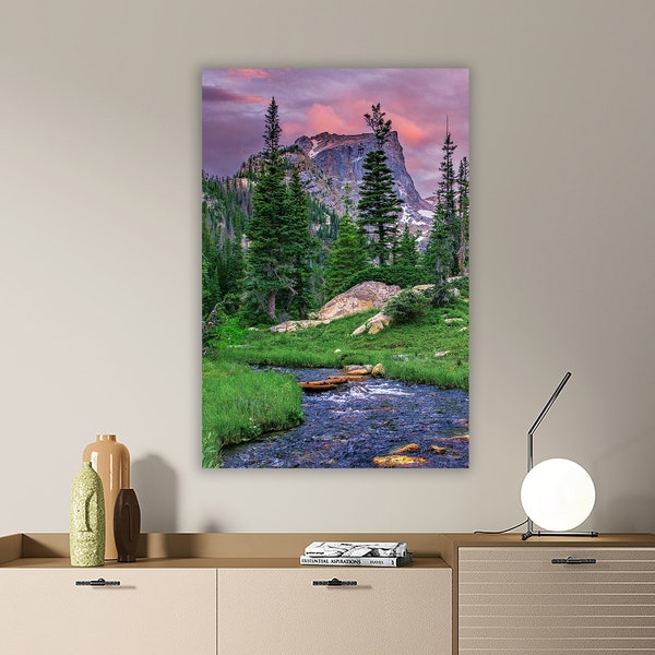 Large Vertical Lake Wall Art Etsy