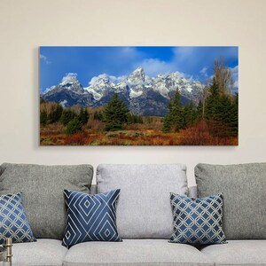 Tetons, Grand Teton art, Teton National park, Fall colors in the Tetons, Grand Tetons, mountain photography, Teton mountains, Wyoming art