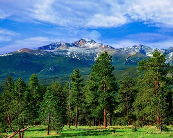 Longs Peak Colorado Print: Rocky Mountain National Park Wall Art