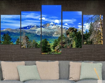 Longs Peak Rocky Mountain National Park Triptych Wall Art