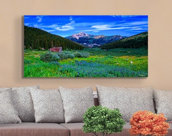 Rocky Mountain wall art, wildflower prints, Copper Mountain, Breckenridge Colorado, Mayflower gulch, Leadville, office decor,