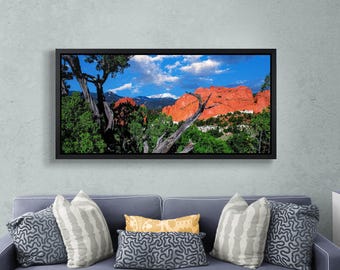 Pikes Peak Print: Colorado Springs, Garden of the Gods Canvas & Metal Decor