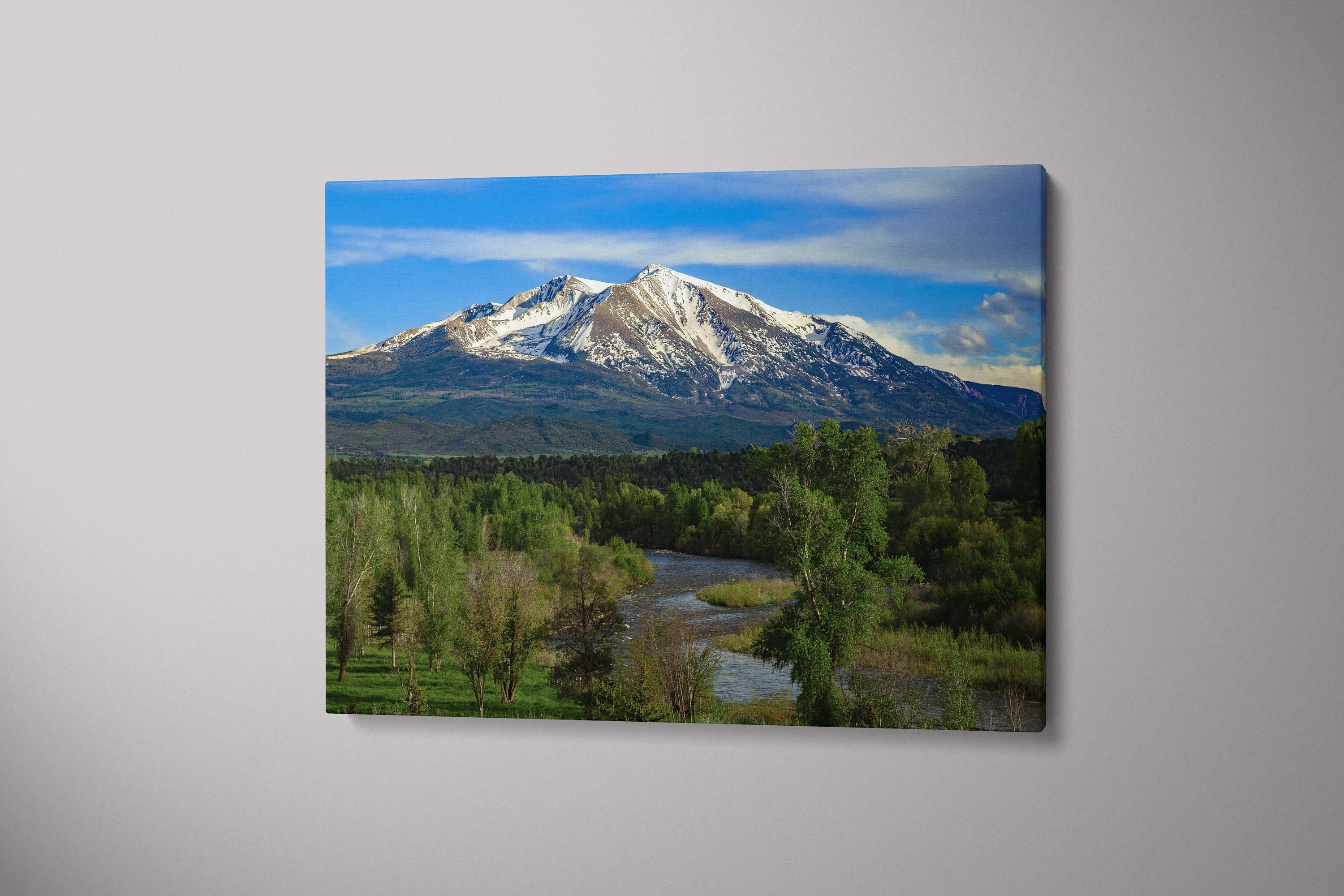 Mount Sopris Canvas Print: Colorado Mountain Wall Art - Etsy