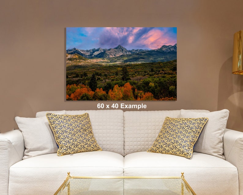Colorado Wall Art, Autumn Colors in the San Juan Mountains, Telluride