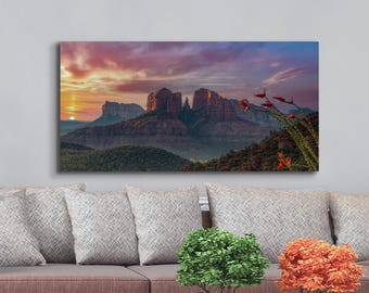 Sedona Cathedral Rock Photo Print: Southwest Desert Landscape Wall Art